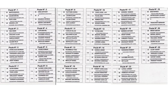 Éliminatoire Doublettes Éliminatoire Doublettes