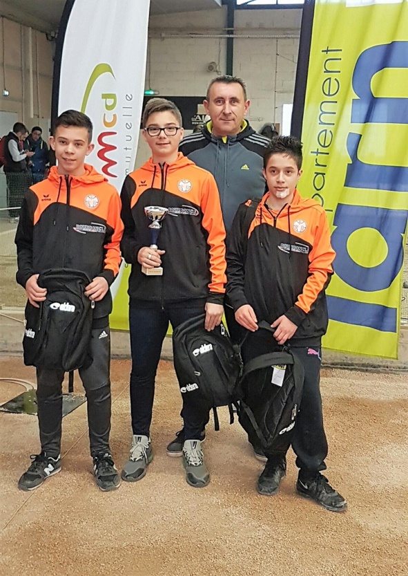 La triplette après la remise des récompenses