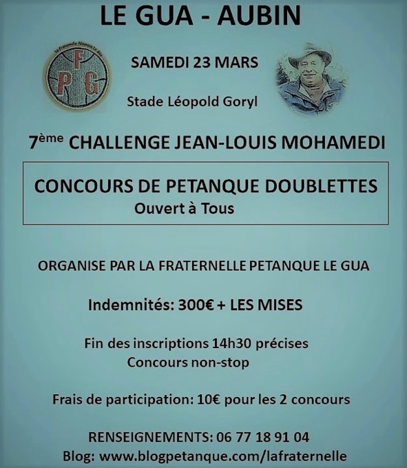 Challenge Jean-Louis Mohamedi Challenge Jean-Louis Mohamedi