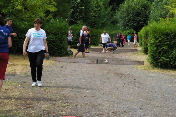 Les féminines ont fortement apprécié ces terrains de jeux à l'ancien camping