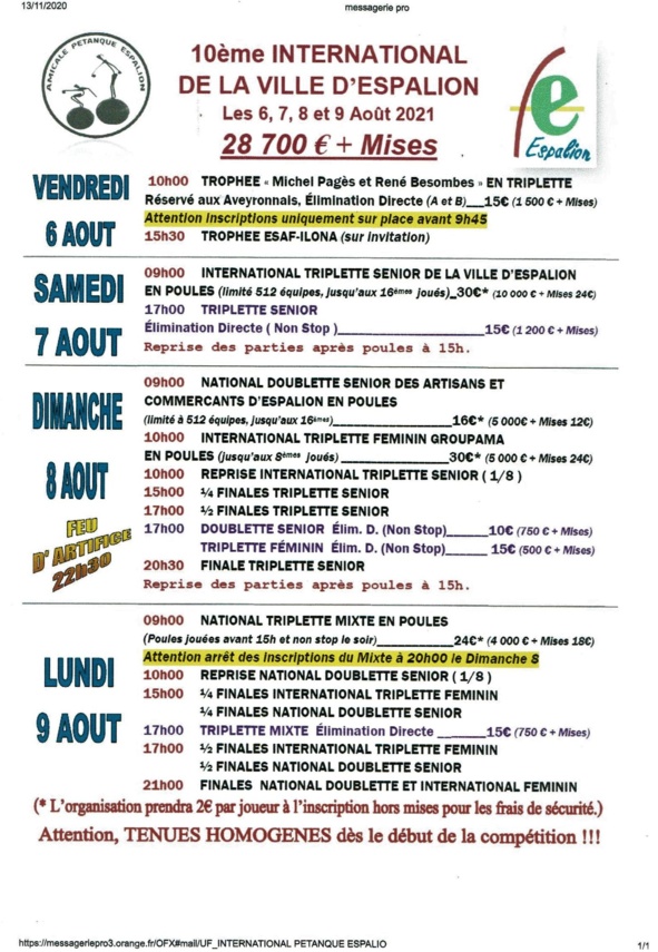 Espalion 2021 Espalion 2021