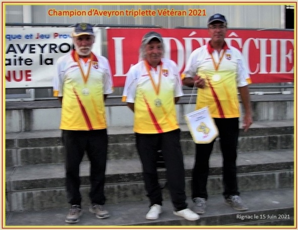 Bravo les Champions Michel, Jean-Louis, Antoine