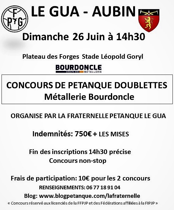 RAPPEL Concours FPG