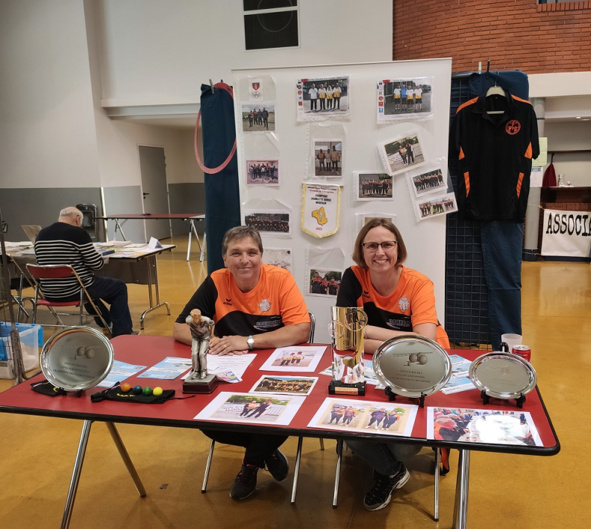 Le sourire était de rigueur à notre stand