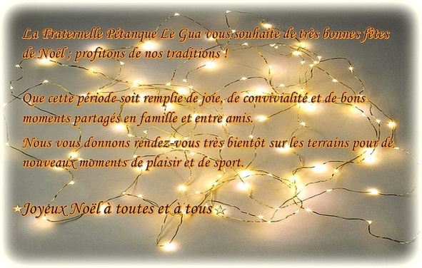 Joyeuses fêtes de Noël