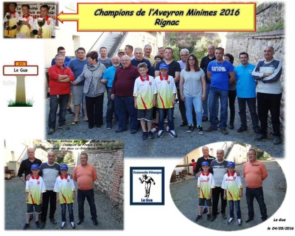 Les deux jeunes Champions entourés par les Licenciés Les deux jeunes Champions entourés par les Licenciés