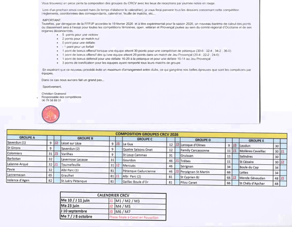 Championnat Régional des Clubs Vétéran