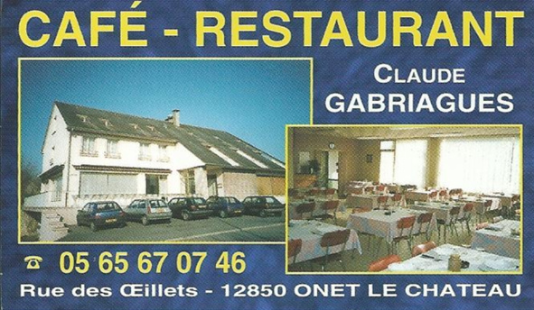 Restaurant Gabriargues Onet le Chateau