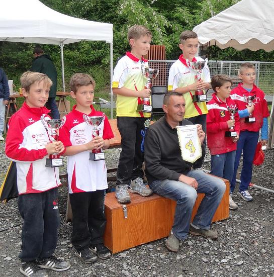 Podium Minimes, Champion d'Aveyron Doublettes Minimes 2016 Anthony, Nathan. Podium Minimes, Champion d'Aveyron Doublettes Minimes 2016 Anthony, Nathan.