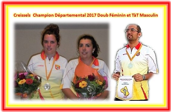 Championnat Départemental Doublette Féminin, TàT Masculin