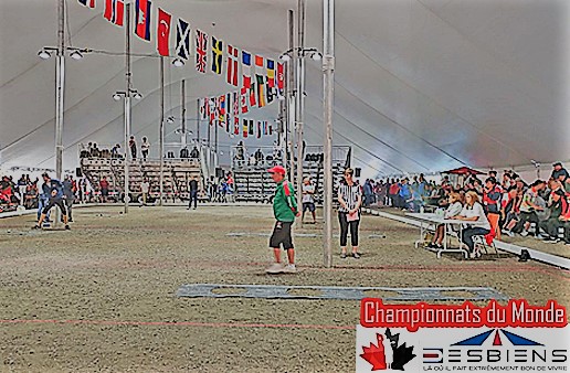 Championnat du Monde de pétanque à DESBIENS (Canada) sur L'EQUIPE TV.