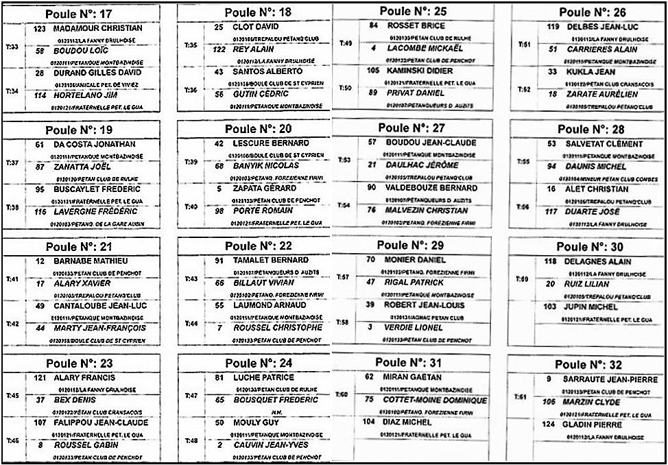 Tirage qualificatif TàT Montbazens