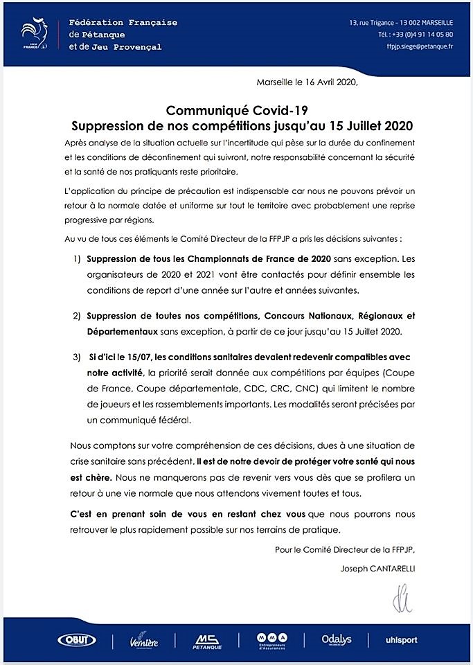 Nouvelle info de la Fédération Nouvelle info de la Fédération