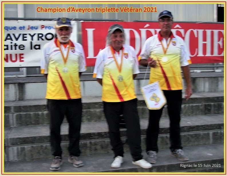 Bravo les Champions Michel, Jean-Louis, Antoine