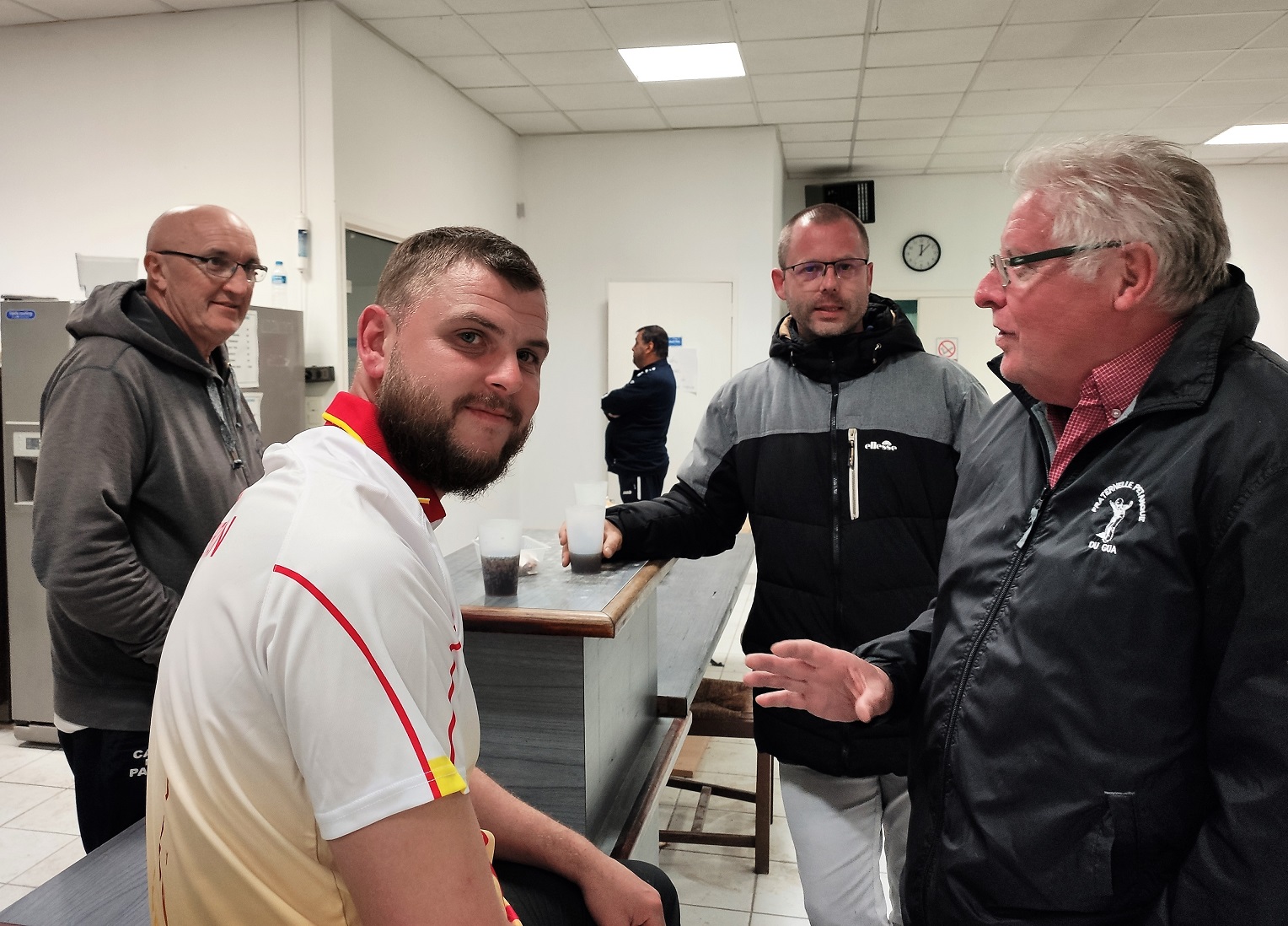 Un moment de détente après la victoire Un moment de détente après la victoire