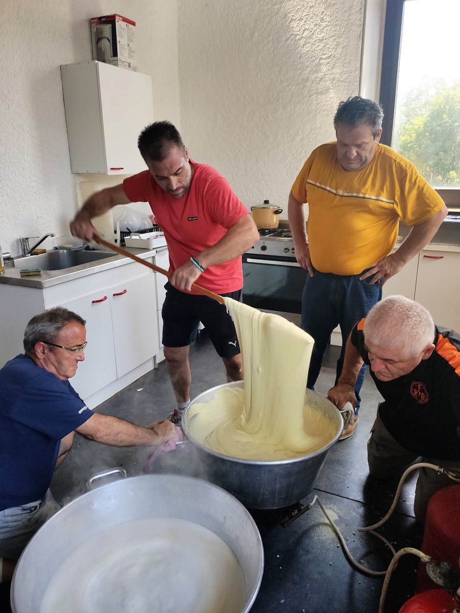 Préparation de l'aligot, merci Alain