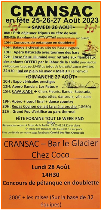Fête Cransac Fête Cransac