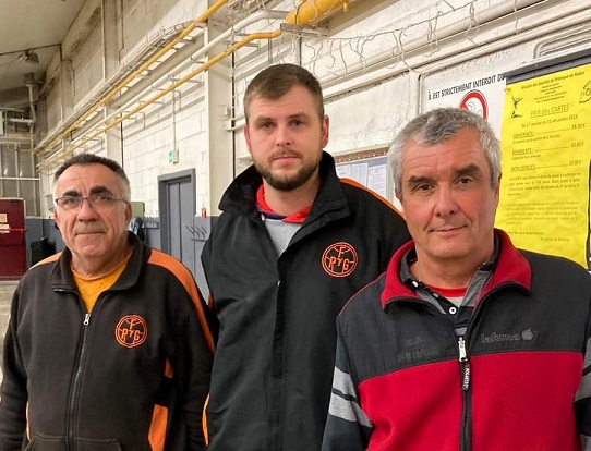 Jean-Marc, Clyde, Joêl équipe homogène de la FPG