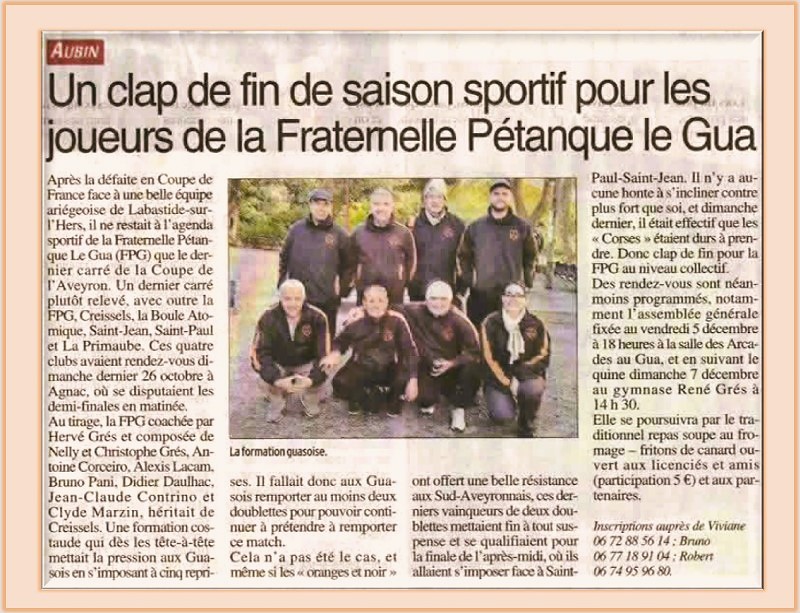 Coupe de l'Aveyron Coupe de l'Aveyron