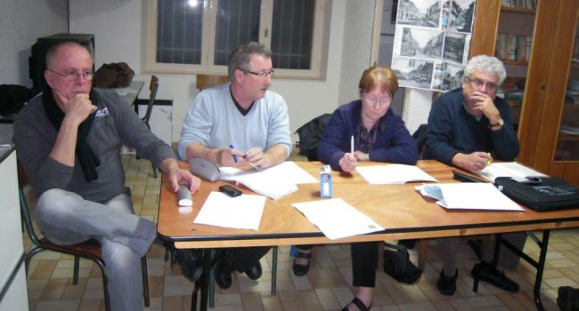 Le bureau Bruno Bousquet, Robert Lourenço, Mme Murat et Jean-Louis Colado