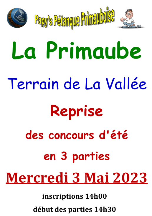 C'est reparti pour les concours d'étés du MERCREDI !