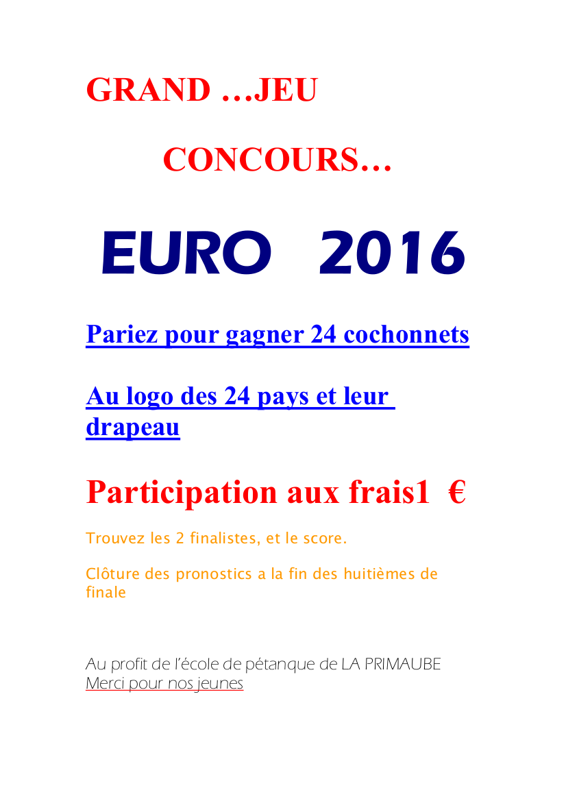 EURO 2016 EURO 2016