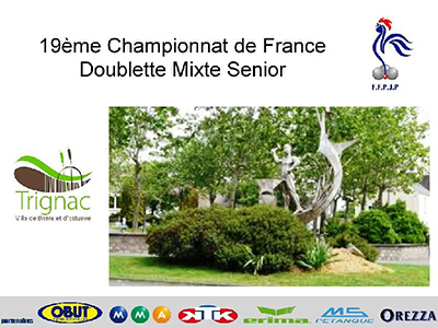 championnat de France doublette mixte : Mégane Bréa - Frédéric Pailheret 