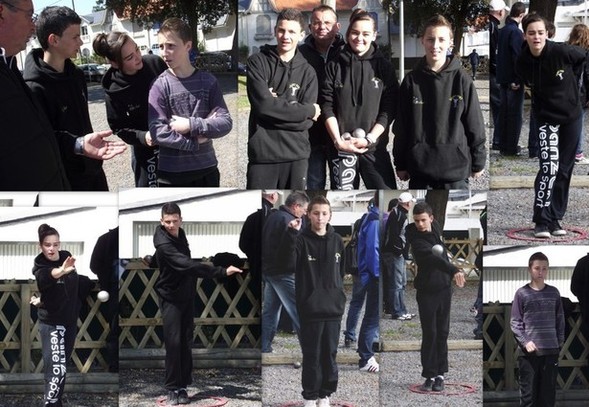 Les jeunes de St Fort au régional de pétanque à Pornichet