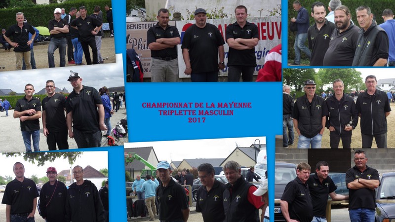 le championnat de la Mayenne triplette 2017