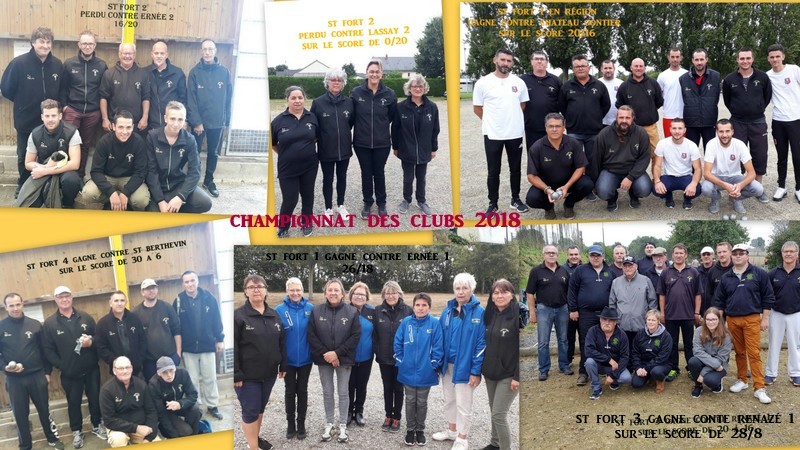 1er tour des Championnats des clubs 2018 1er tour des Championnats des clubs 2018