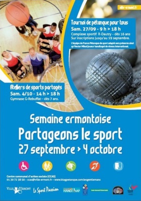 Affiche Tournoi d'Intégration de la ville d'Ermont Affiche Tournoi d'Intégration de la ville d'Ermont