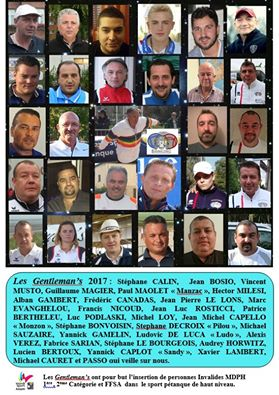 La team des " gentleman's " 2017