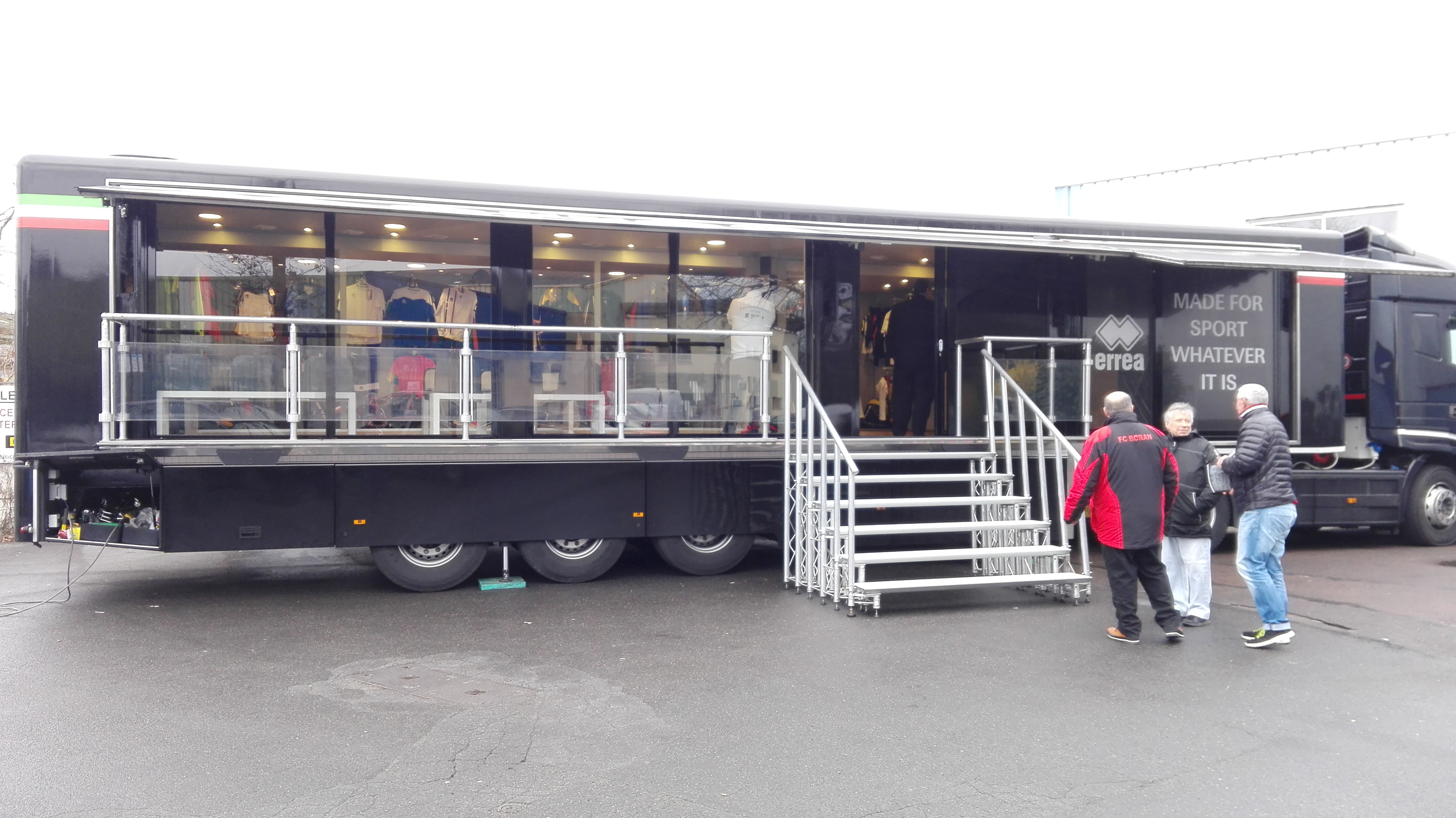 Le camion vitrine ERREA Le camion vitrine ERREA