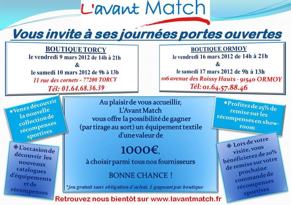 Portes ouvertes L'avant MATCH