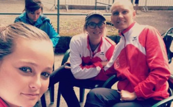 La "marraine" de la team " les gentleman's" vice-championne de France. Super résultat...