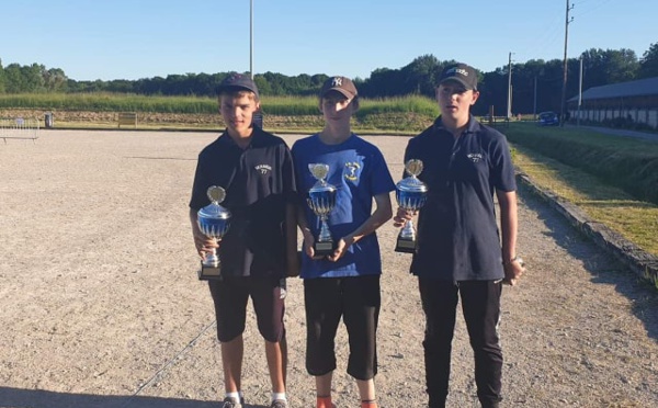 Qualification au Championnat de France "juniors" pour Adrien CAUDRON et ses partenaires