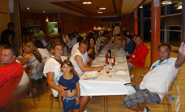 Soirée VIP William LAUROT (Popeye) en face de sa femme et sa fille lors du 3ème Souvenir Mario FOYOT à Capbreton.