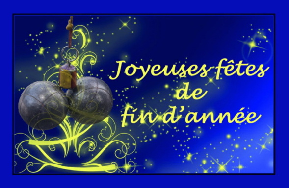 BONNES FETES DE FIN D'ANNEE