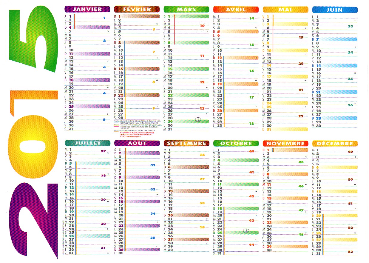 Calendrier du Club 2015