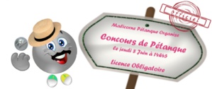 Concours Doublette 55ans et + du 8 Juin 2017
