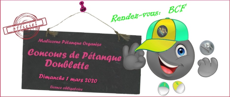 Concours Doublette - 1 mars 2020
