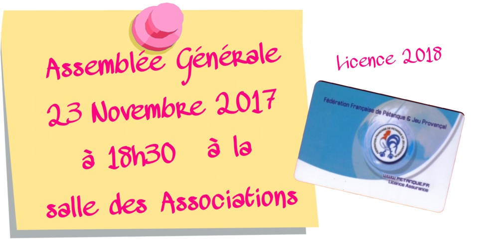 Assemblée Générale 2017 Assemblée Générale 2017