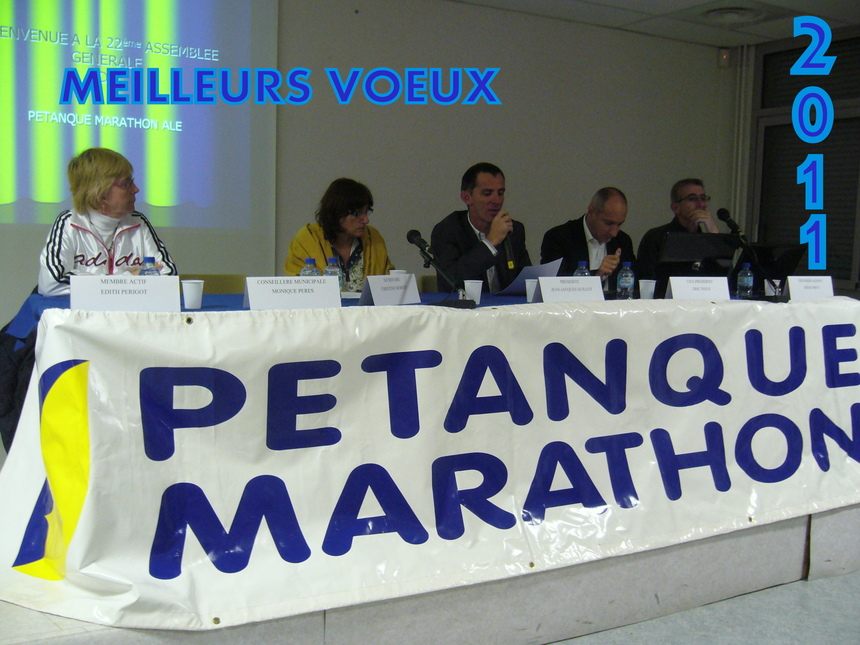 LES MEMBRES DU BUREAU VOUS SOUHAITES UNE BONNE ET HEUREUSE ANNEE 2011