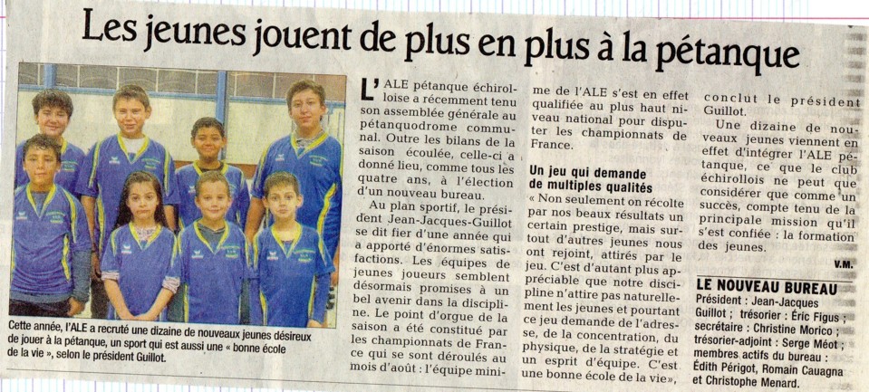 ag 2012 jeunes a l honneur