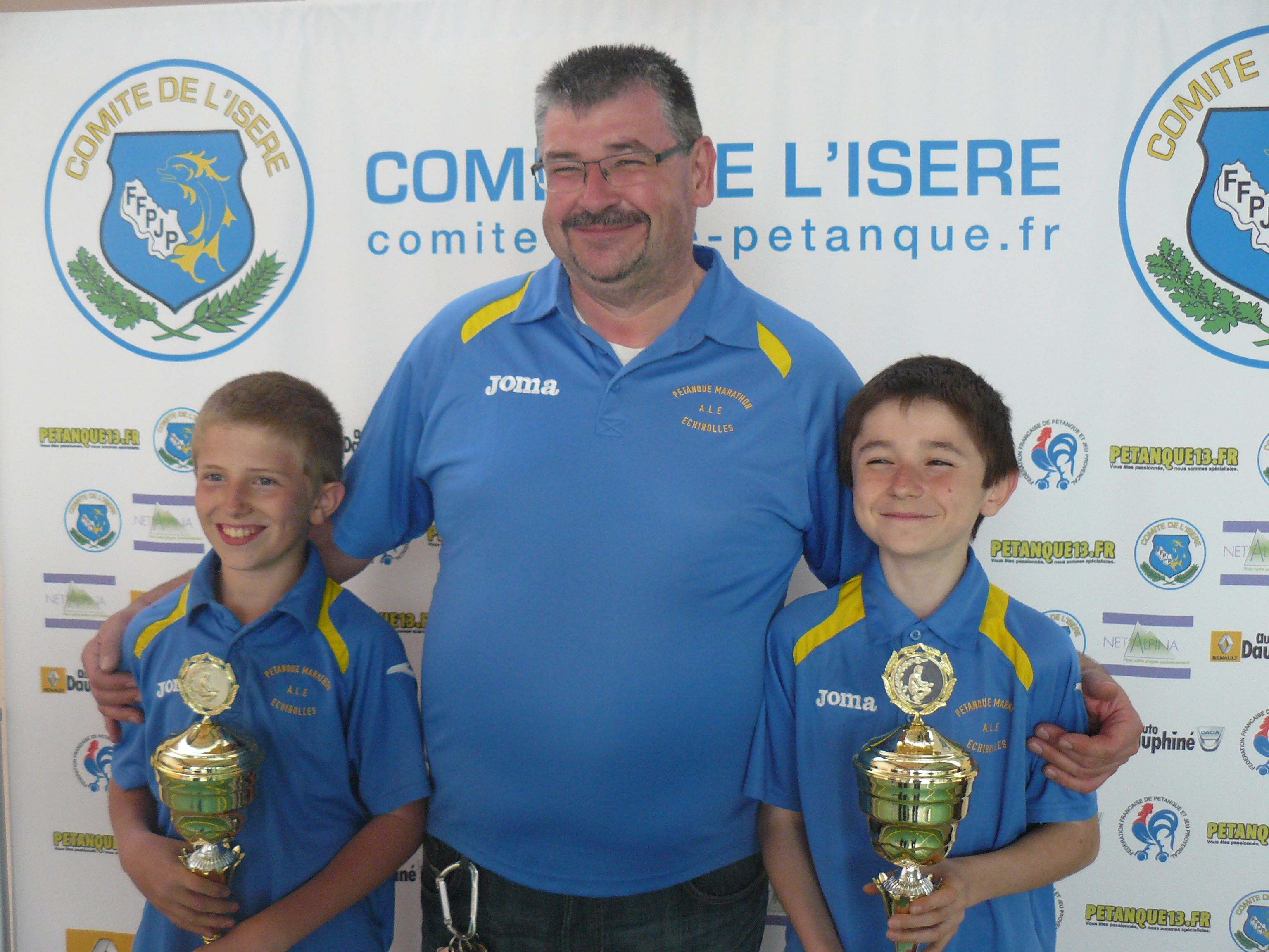 en minime, sebastien,david et vincent demis finaliste