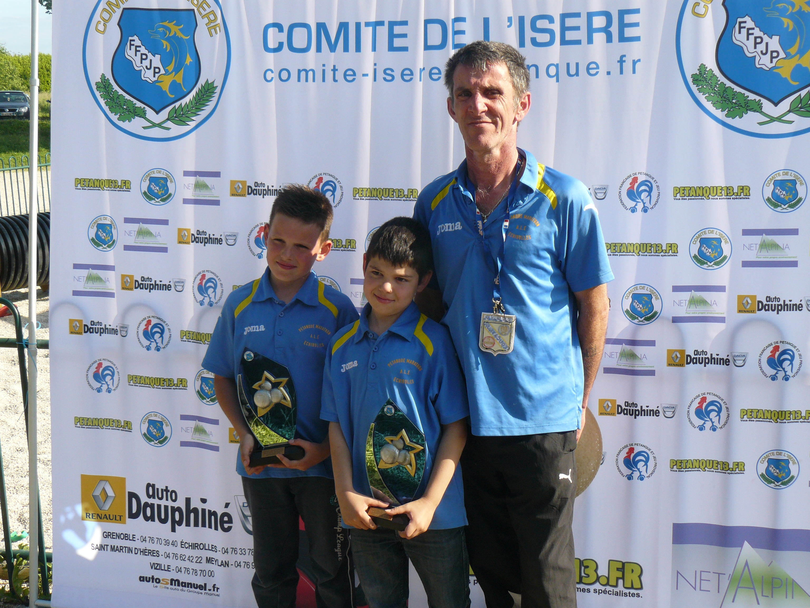 yanis et diego ,leur coacth jeanjean