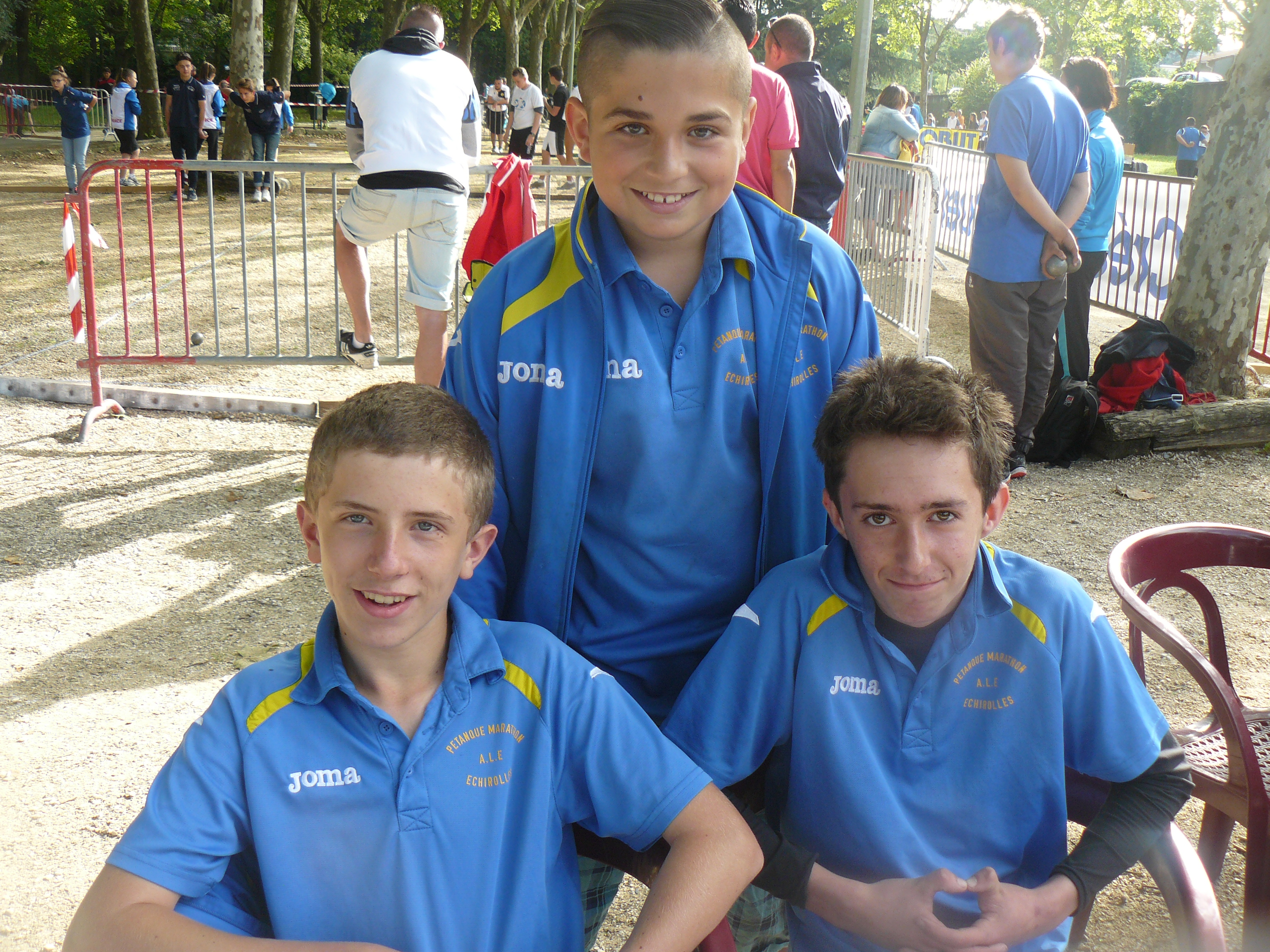 Sebastien ,loic ,romain des cadet qui on joué en junior