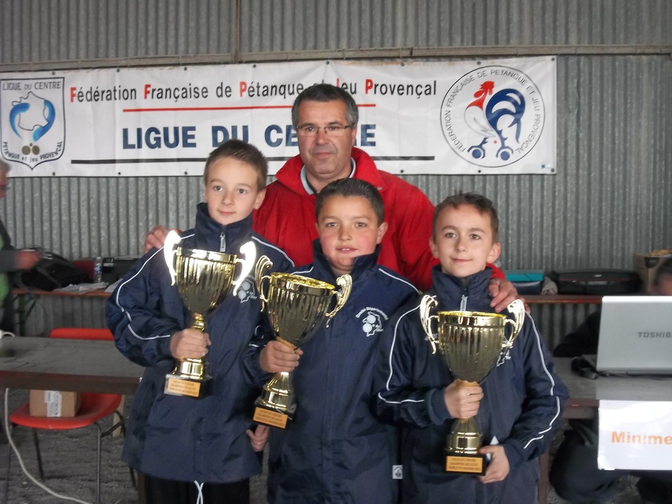 CHAMPION DE LIGUE TRIPLETTE MINIME CHAMPION DE LIGUE TRIPLETTE MINIME