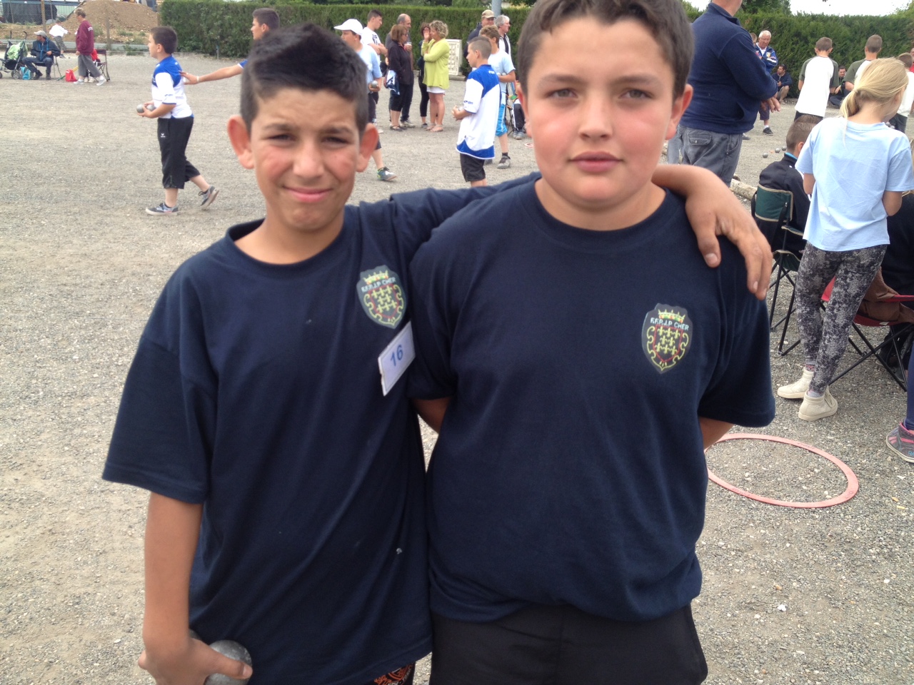 Champion du Cher Doublette cadet Steimbach Steeven et Mendes Julien Champion du Cher Doublette cadet Steimbach Steeven et Mendes Julien