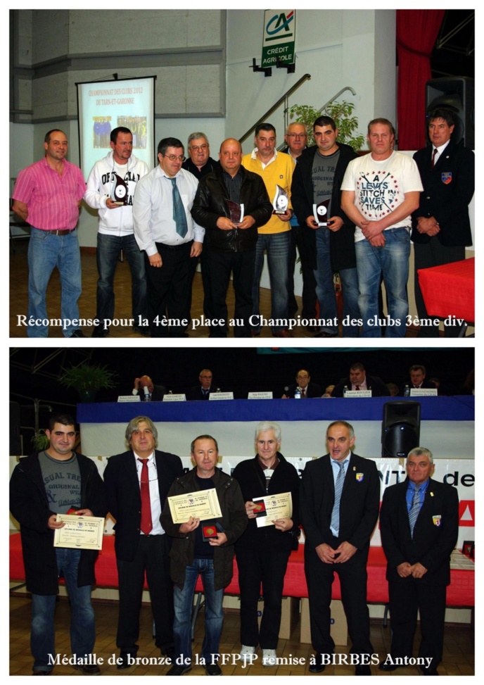 Remise des récompenses au Congrès Départemental Remise des récompenses au Congrès Départemental